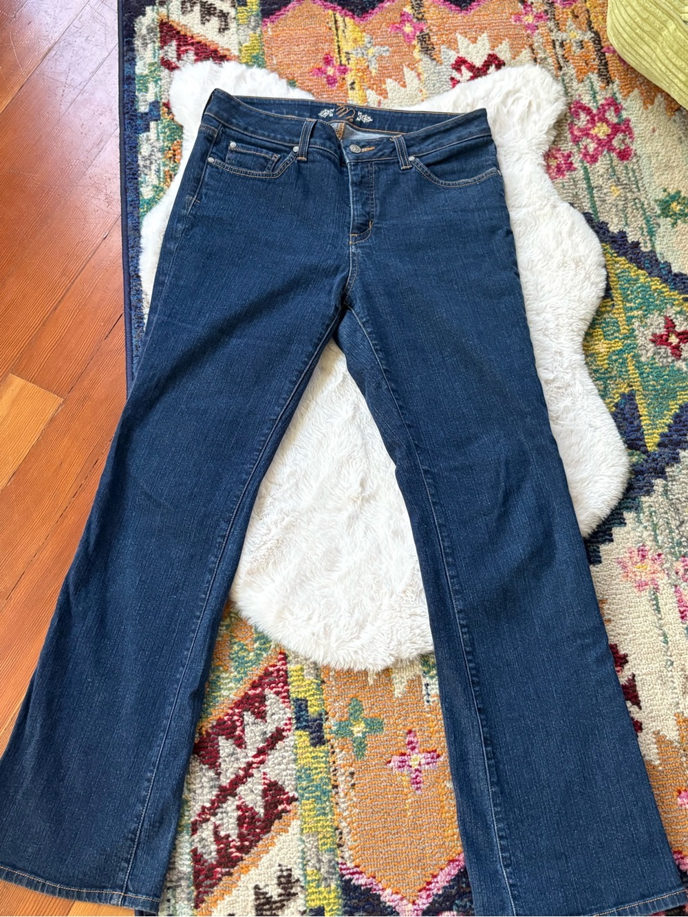 Dark Blue Women's Bootcut Jeans - Classic Denim